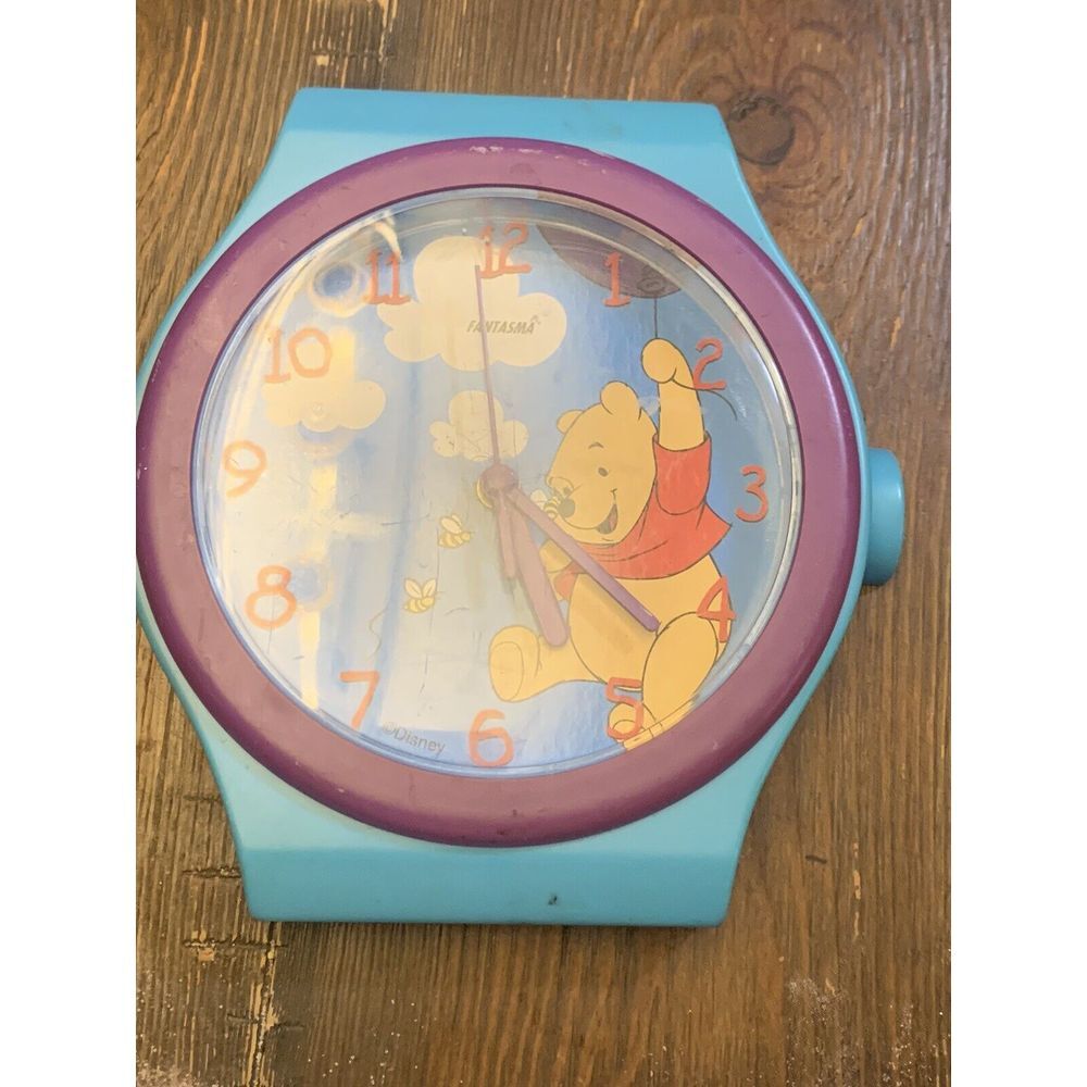 Vintage Fantasma Disney Winnie the Pooh Battery Wall Clock‎  90s